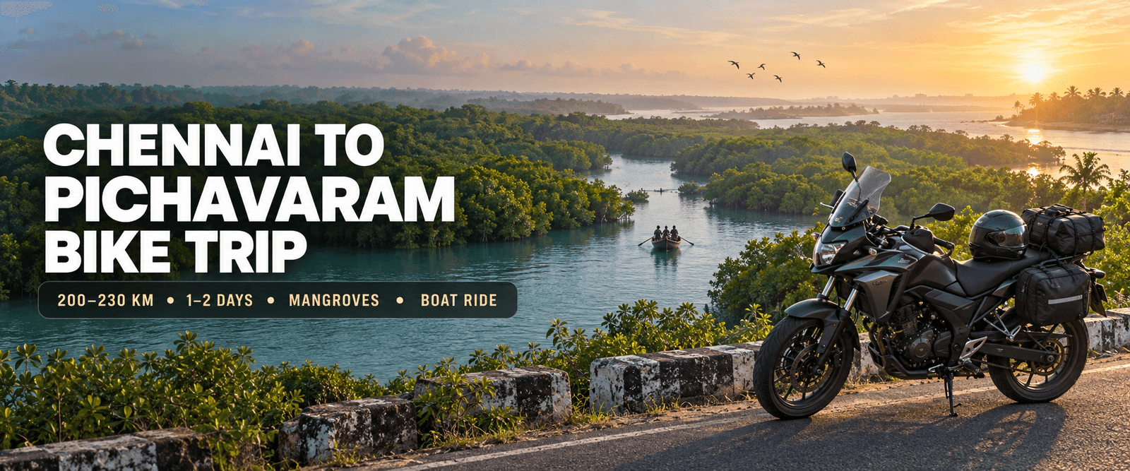 Chennai to Pichavaram Bike Trip: Mangroves and Nearby Attractions