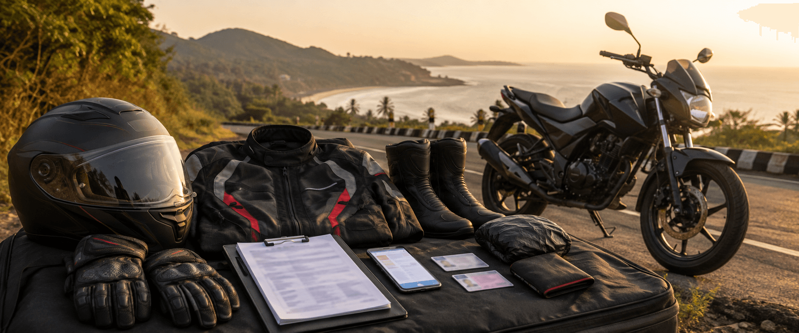Documents and Safety Gear Needed for a Rental-Bike Trip