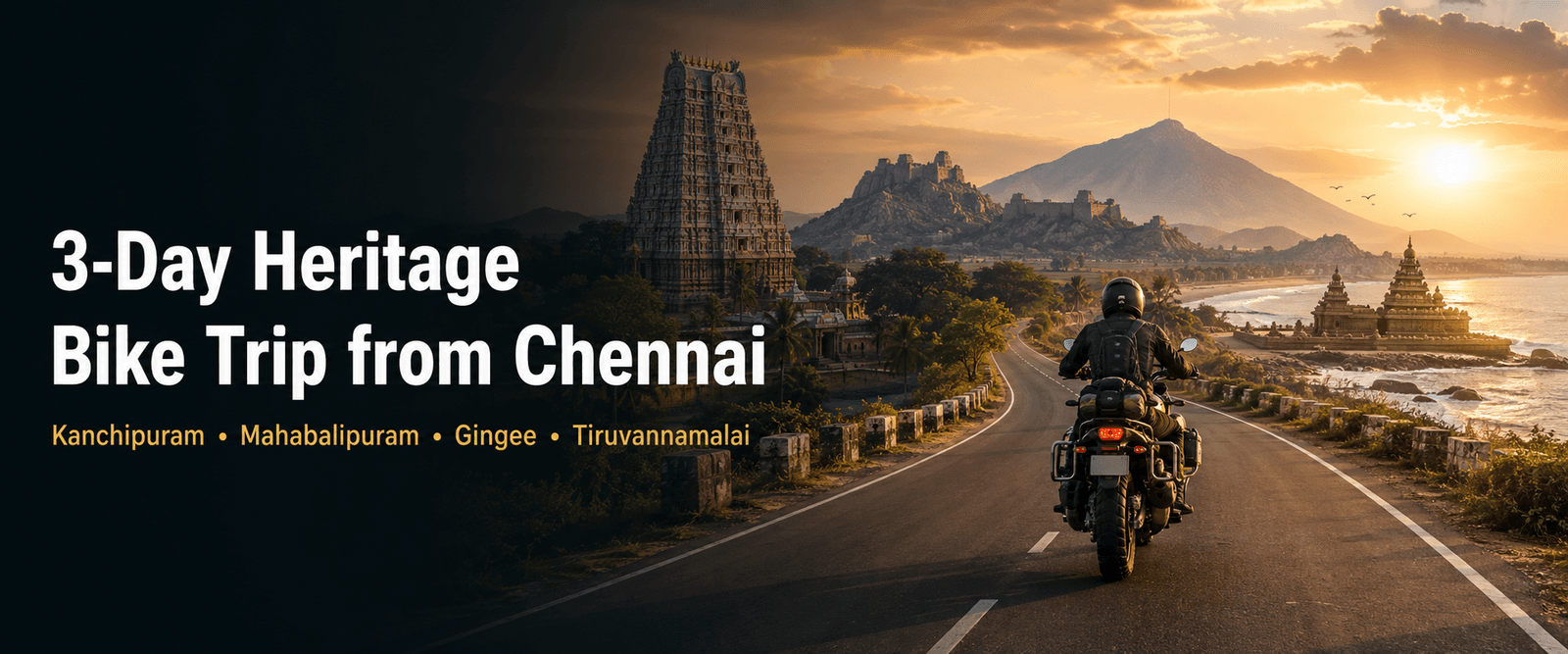 Three-Day Heritage Bike Trip from Chennai