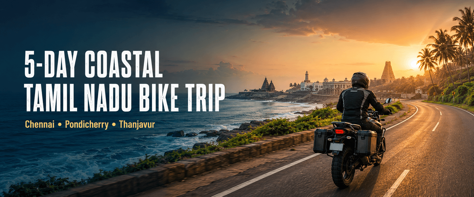 Five-Day Coastal Tamil Nadu Bike-Trip Itinerary