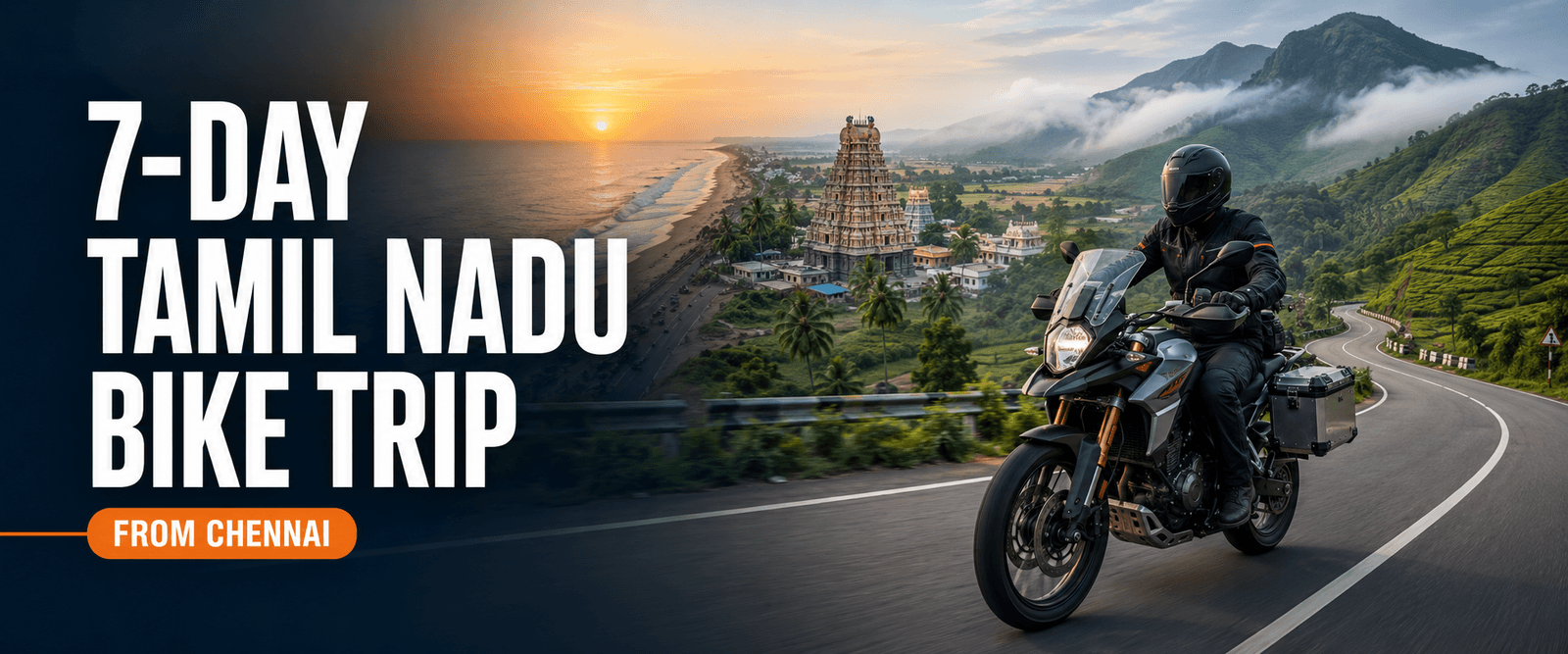 Seven-Day Tamil Nadu Bike-Trip Itinerary from Chennai